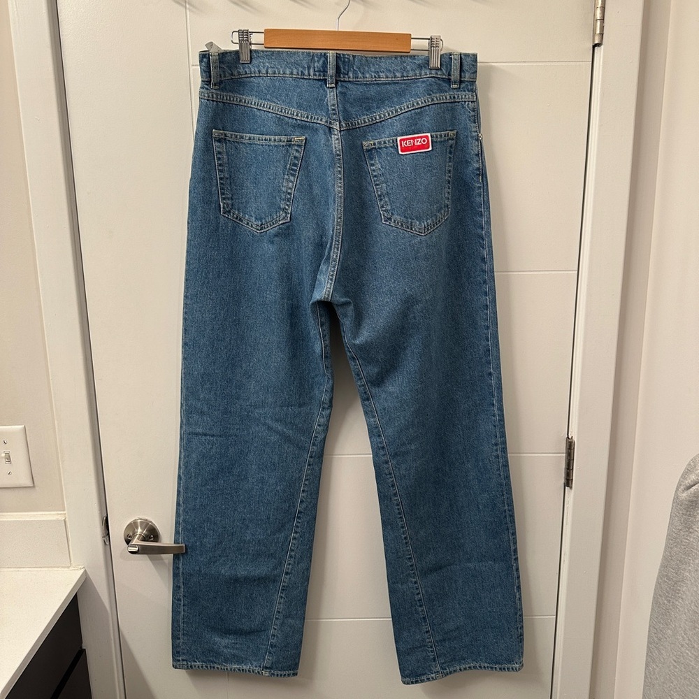 Kenzo Blue Relaxed Men Jeans - Picture 3 of 8